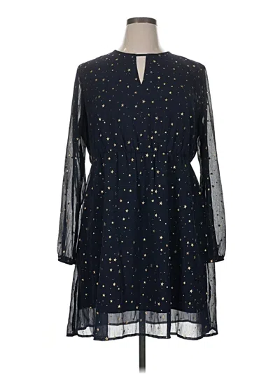 Pre-owned Allegra K Cocktail Dress In Blue