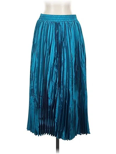 Pre-owned Allegra K Formal Skirt In Blue