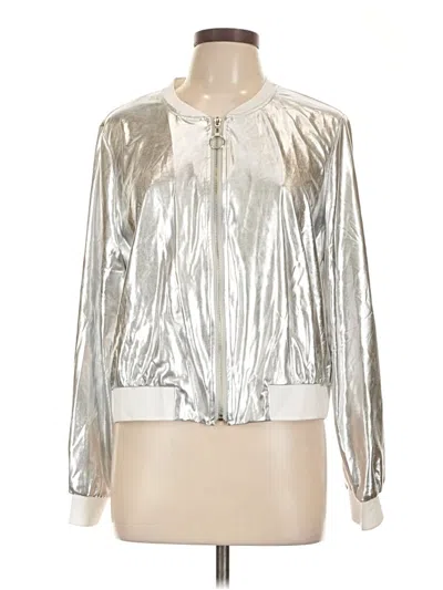 Pre-owned Allegra K Jacket In Silver