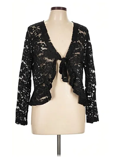 Pre-owned Allegra K Kimono In Black