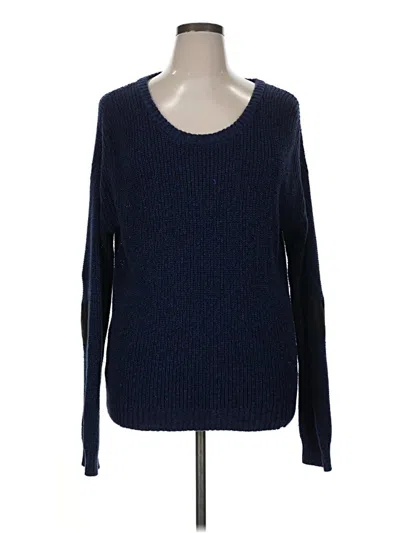 Pre-owned Allegra K Pullover Sweater In Blue