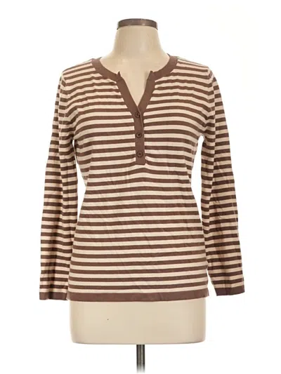 Pre-owned Allegra K Pullover Sweater In Brown