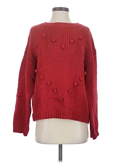 Pre-owned Allegra K Pullover Sweater In Red
