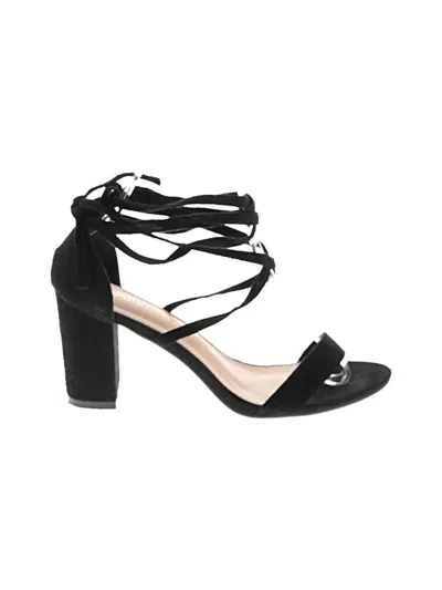 Pre-owned Allegra K Sandals In Black