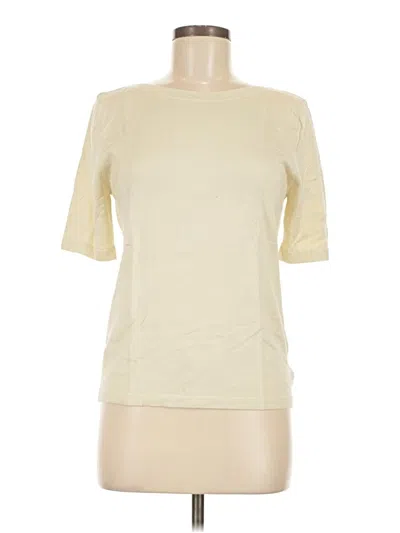 Allegra K Short Sleeve Top Ivory Boatneck Tops In Neutral