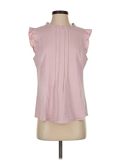 Pre-owned Allegra K Sleeveless Blouse In Pink