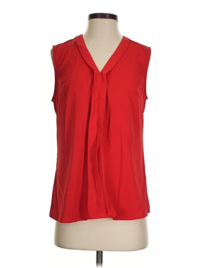 Pre-owned Allegra K Sleeveless Blouse In Red