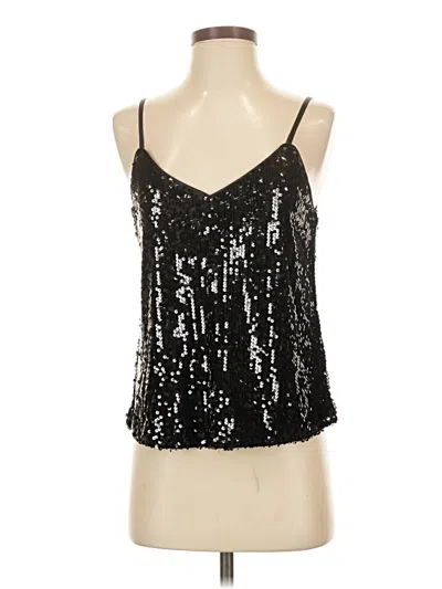 Allegra K Sleeveless Top Black Halter Neckline Tops
