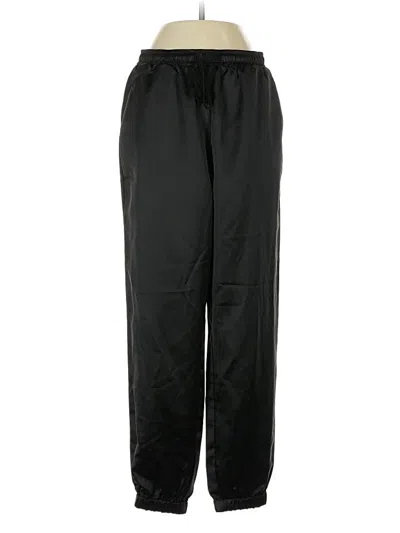 Pre-owned Allegra K Track Pants In Black