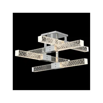 Allegri Apollo 25" Wide Chrome 8-light Led Ceiling Light