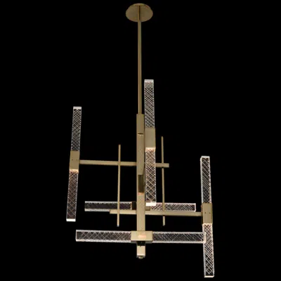 Allegri Apollo 26"w Champagne Gold 10-light Led Chandelier