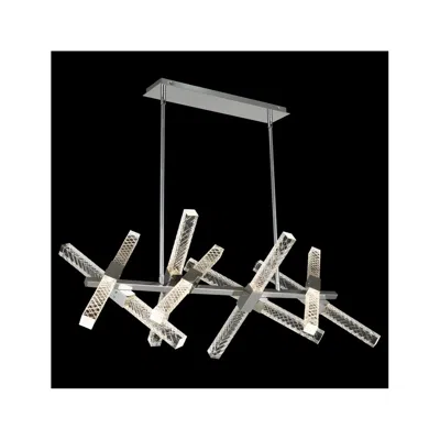 Allegri Apollo 47"w Chrome 16-light Led Island Pendant Light