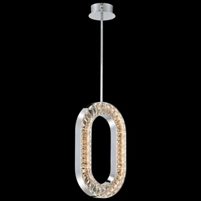 Allegri Catena 12" Wide Polished Chrome Led Mini Pendant