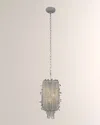 Allegri Crystal By Kalco Lighting 10" Cielo Mini Pendant Light In Polished Chrome