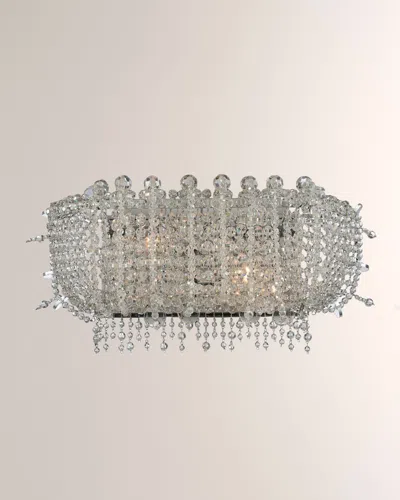 Allegri Crystal By Kalco Lighting 19" Cielo Bathroom Light In Transparent