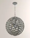 Allegri Crystal By Kalco Lighting 36" Alta Orb Pendant Light In Metallic