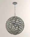 Allegri Crystal By Kalco Lighting 36" Alta Orb Chandelier In Polished Chrome