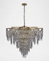 Allegri Crystal By Kalco Lighting Cadere 40" 24-light Crystal Chandelier In Gold