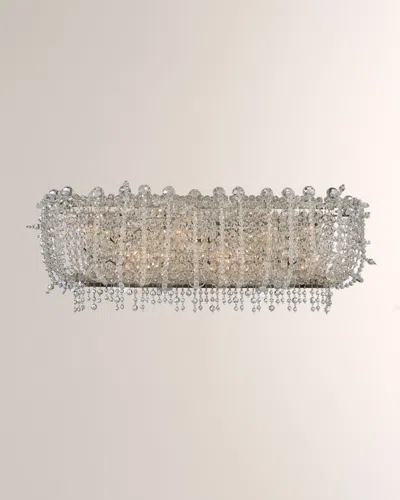 Allegri Crystal By Kalco Lighting Cielo 26" Bath Vanity Light In Neutral