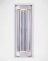 Allegri Crystal By Kalco Lighting Cilindro Led Outdoor Sconce, 28" In Matte White