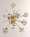 Allegri Crystal By Kalco Lighting Constellation 13" 3-light Wall Sconce/flush Mount Light In Gold