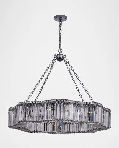 Allegri Crystal By Kalco Lighting Corda 38" 12-light Crystal Chandelier In Metallic