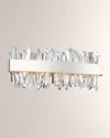 Allegri Crystal By Kalco Lighting Glacier 18" Led Bath Vanity Light In Gray