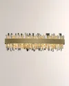 Allegri Crystal By Kalco Lighting Glacier 24" Led Bath Vanity Light In Gold