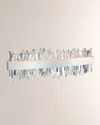 Allegri Crystal By Kalco Lighting Glacier 24" Led Bath Vanity Light In Polished Chrome