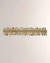 Allegri Crystal By Kalco Lighting Glacier 38" Led Bath Vanity Light In Brushed Champagne Gold