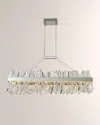 Allegri Crystal By Kalco Lighting Glacier 48" Led Island Light In Polished Chrome