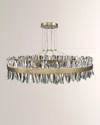 Allegri Crystal By Kalco Lighting Glacier 60" Led Round Pendant In Multi