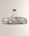 Allegri Crystal By Kalco Lighting Glacier 60" Led Round Chandelier In Polished Chrome