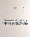 Allegri Crystal By Kalco Lighting Glacier 60" Led Wave Island In Polished Chrome