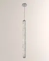 Allegri Crystal By Kalco Lighting Lina 1-column Led Foyer Light In Metallic