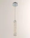Allegri Crystal By Kalco Lighting Lina 14" Led Mini Pendant Light In Polished Chrome