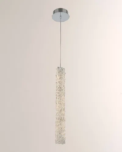 Allegri Crystal By Kalco Lighting Lina 22" Led Mini Pendant In Polished Chrome