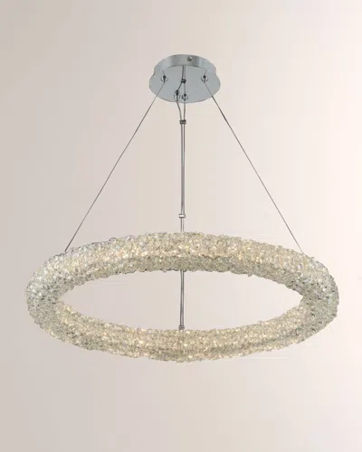 Allegri Crystal By Kalco Lighting Lina 26" Led Pendant Light In Neutral