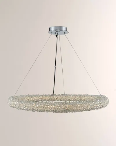 Allegri Crystal By Kalco Lighting Lina 32" Led Pendant Light In Neutral