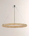 Allegri Crystal By Kalco Lighting Lina 38" Led Pendant Light In Polished Chrome