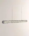 Allegri Crystal By Kalco Lighting Lina 46" Led Island Light In Gray