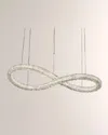 Allegri Crystal By Kalco Lighting Lina 48" Infinity Led Island Light In Polished Chrome