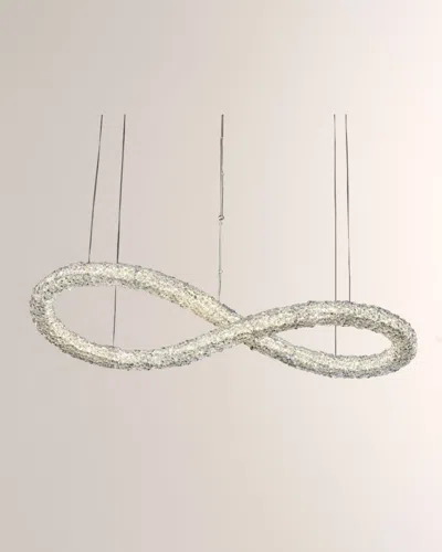 Allegri Crystal By Kalco Lighting Lina 48" Infinity Led Island Light In Metallic