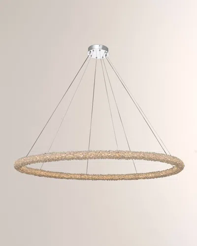 Allegri Crystal By Kalco Lighting Lina 60" Led Pendant Light In Metallic