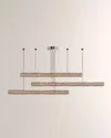 Allegri Crystal By Kalco Lighting Lina 60" Multi Led Island Light In Polished Chrome