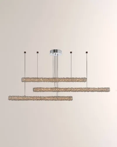 Allegri Crystal By Kalco Lighting Lina 60" Multi Led Island Light In Gold