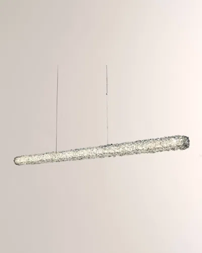 Allegri Crystal By Kalco Lighting Lina 62" Led Island Light In Metallic