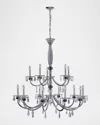 Allegri Crystal By Kalco Lighting Passo 15-light 2-tier Crystal Chandelier, 45"