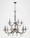 Allegri Crystal By Kalco Lighting Passo 15-light 2-tier Crystal Chandelier, 45"