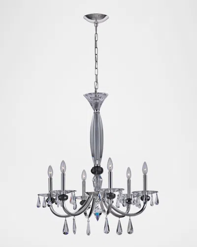 Allegri Crystal By Kalco Lighting Passo 28" 6-light Chandelier In Metallic